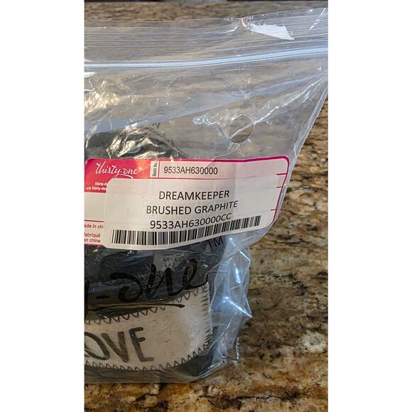 Thirty-One Dream keeper Mini Bin Brushed Graphite - LOVE - New In Bag - Picture 6 of 6